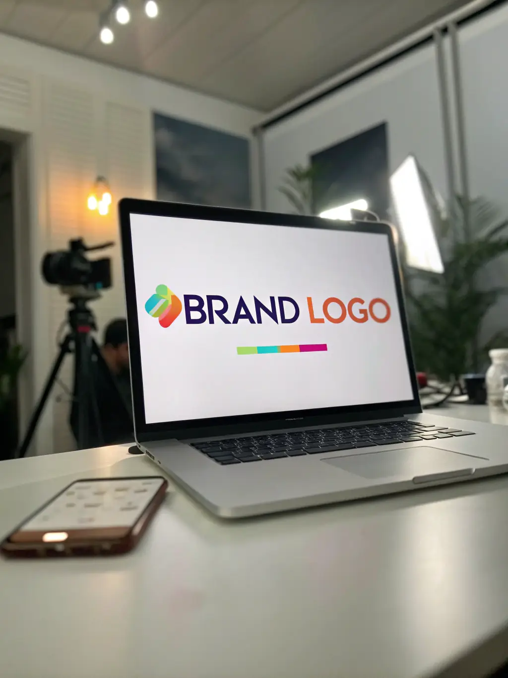 An image depicting employer branding, showcasing a company's logo and values in a visually appealing way. The image should convey a sense of trust and professionalism.